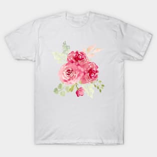 Dainty whimsy watercolor florals T-Shirt